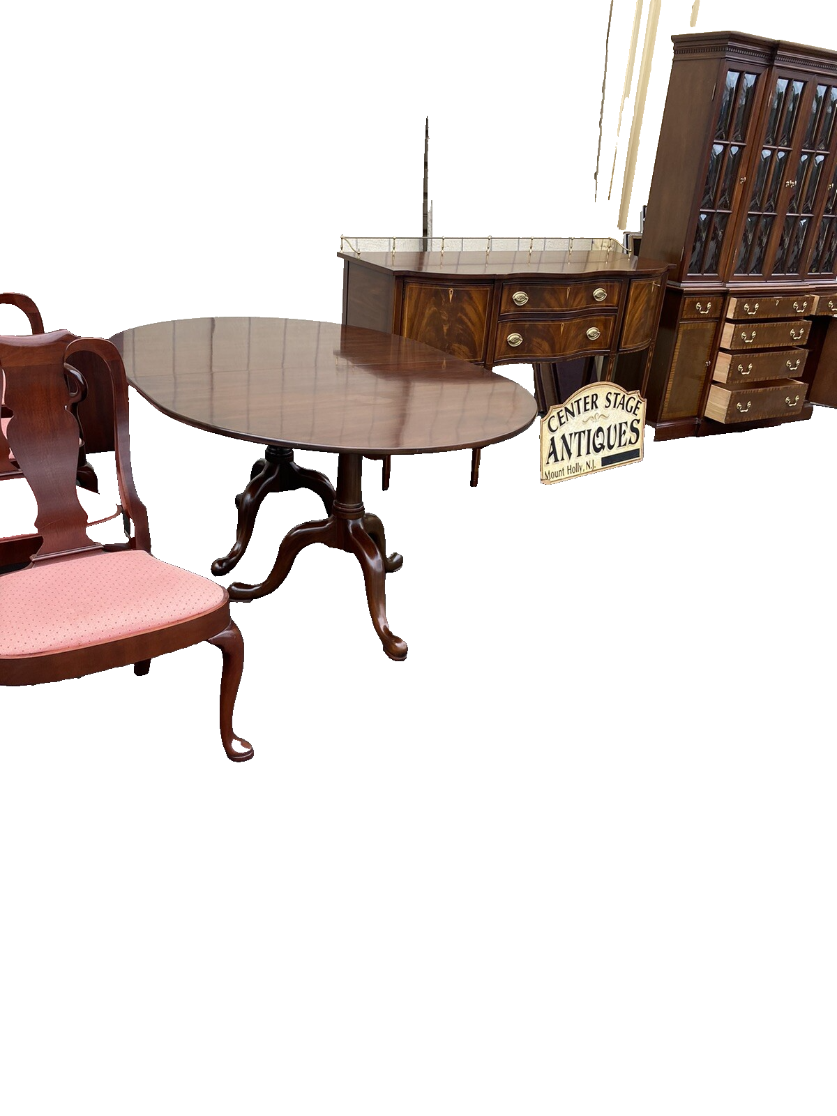 65837   Set of 8 Solid Mahogany Dining Chairs Chair s