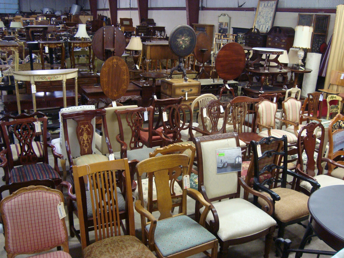 55577 SET OF 4 LEATHER? BERGERE OFFICE DINING CHAIR S   ARMCHAIR S