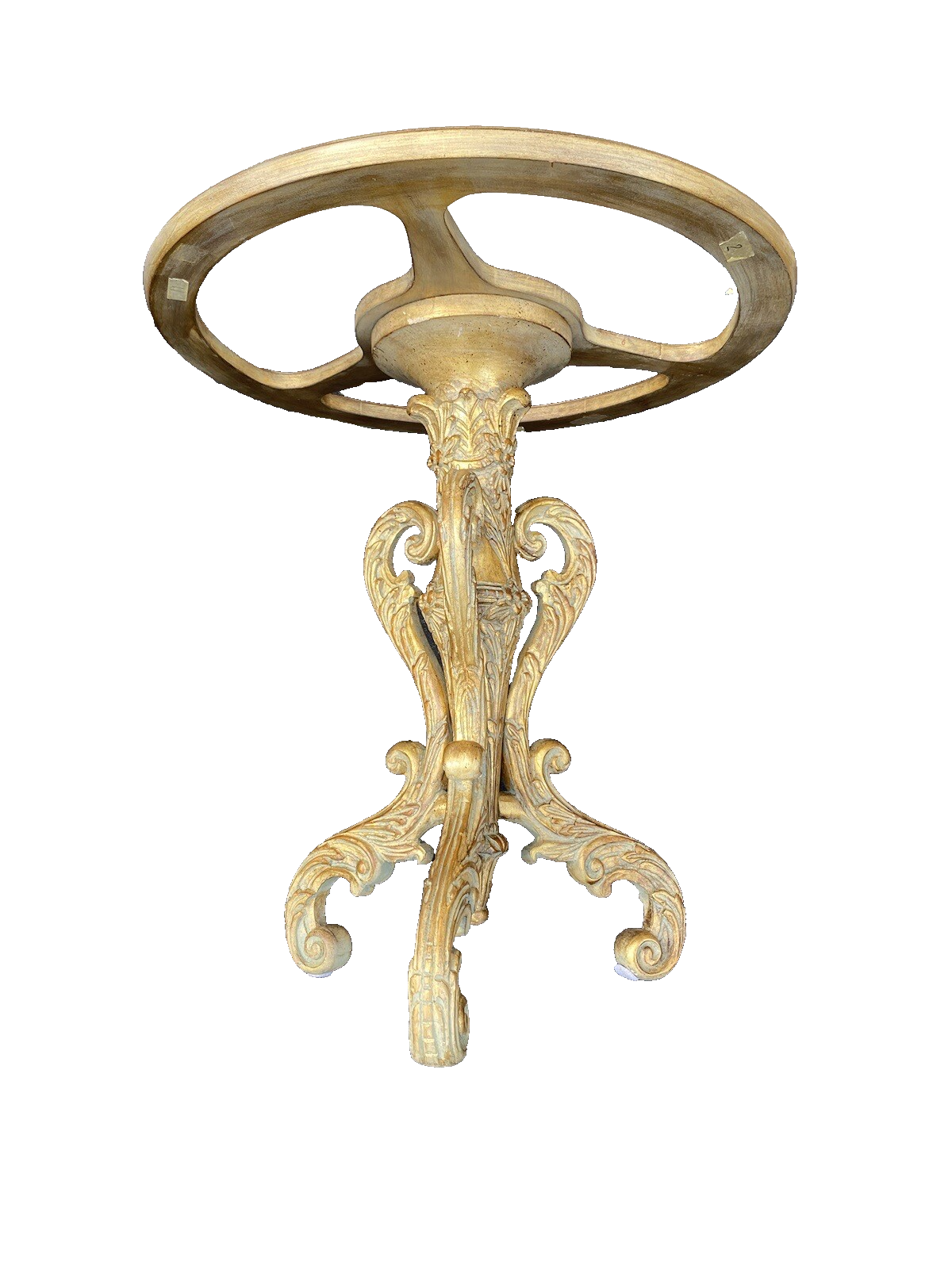 64780 Decorator Hand Painted Lamp Table with Glass Inserts