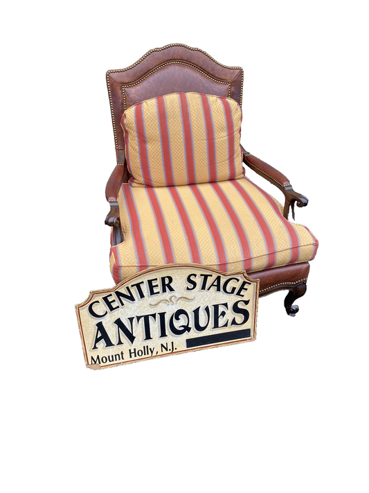 65785 Large TAYLOR KING Furniture Leather Armchair Chair