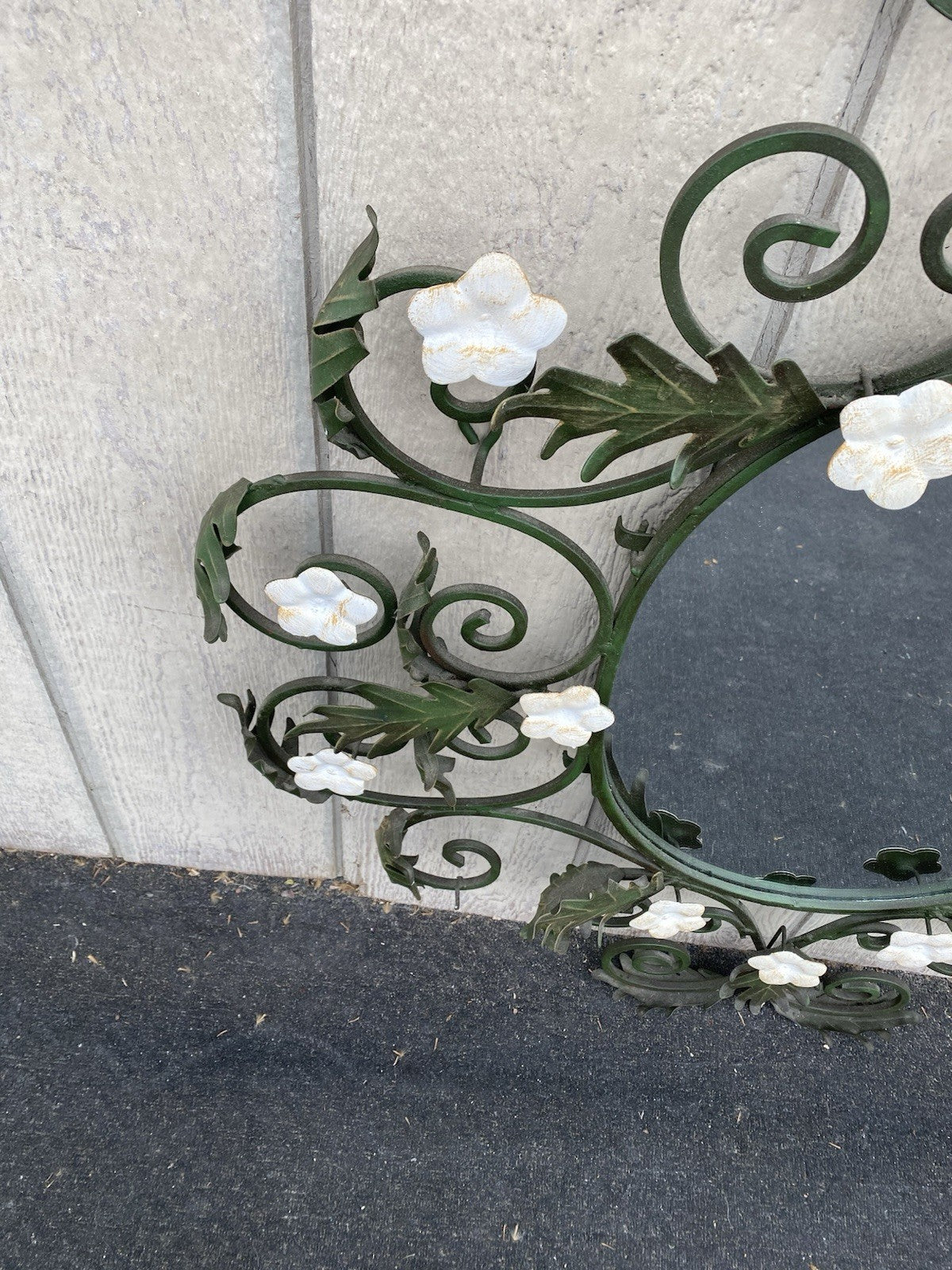 66532   Metal Mid Century Modern Metal Decorator Mirror