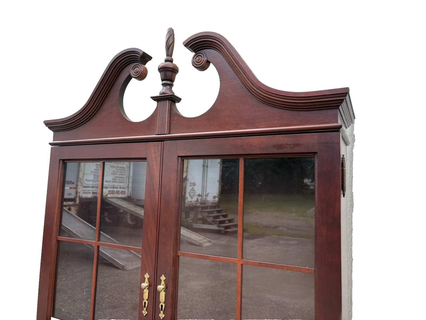 66938 Jasper Furniture Cherry Secretary Desk w/ Bookcase Top