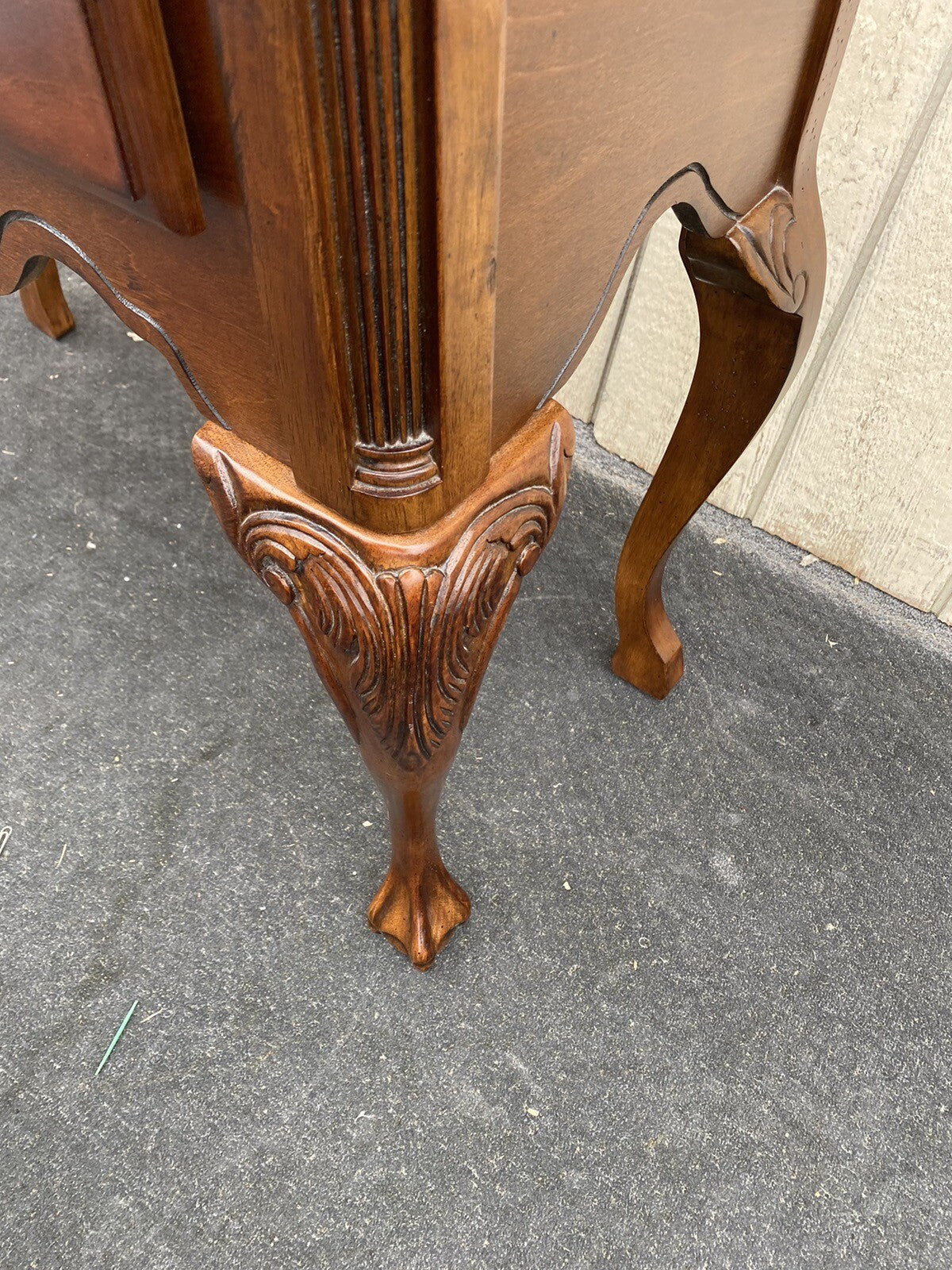 64851 Claw Foot Sideboard Server Console Cabinet