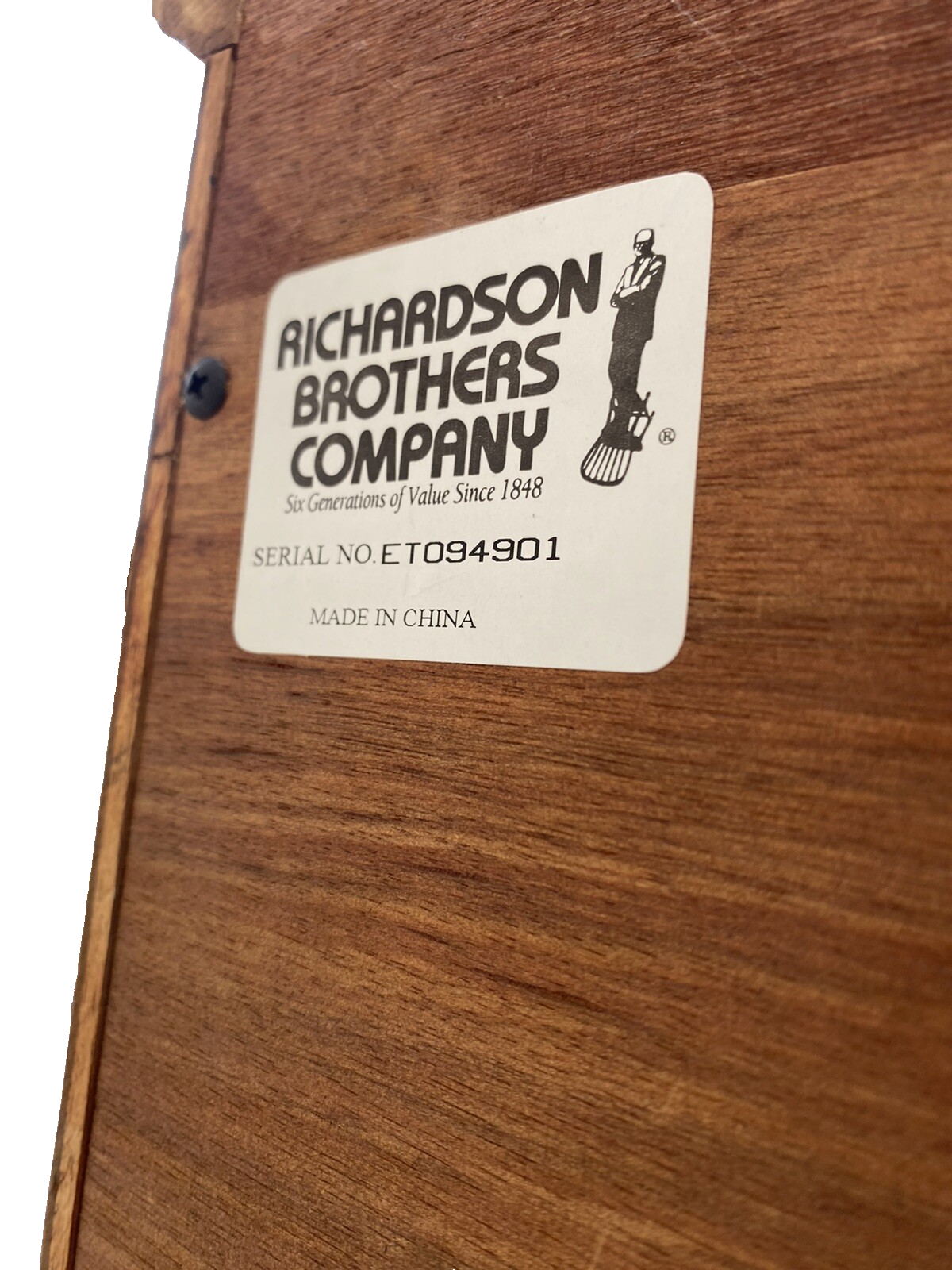 65784  Solid Oak Secretary  Desk RICHARDSON Furniture   with Bookcase Top