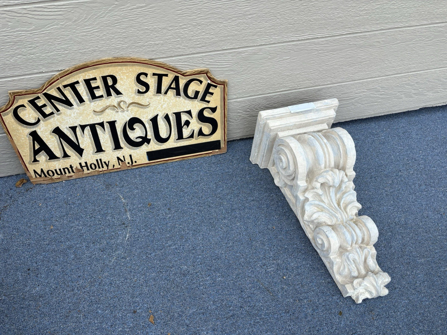 59501 Decorator Architecture Wall Column Whatnot Curio Shelf SIGNED on Back