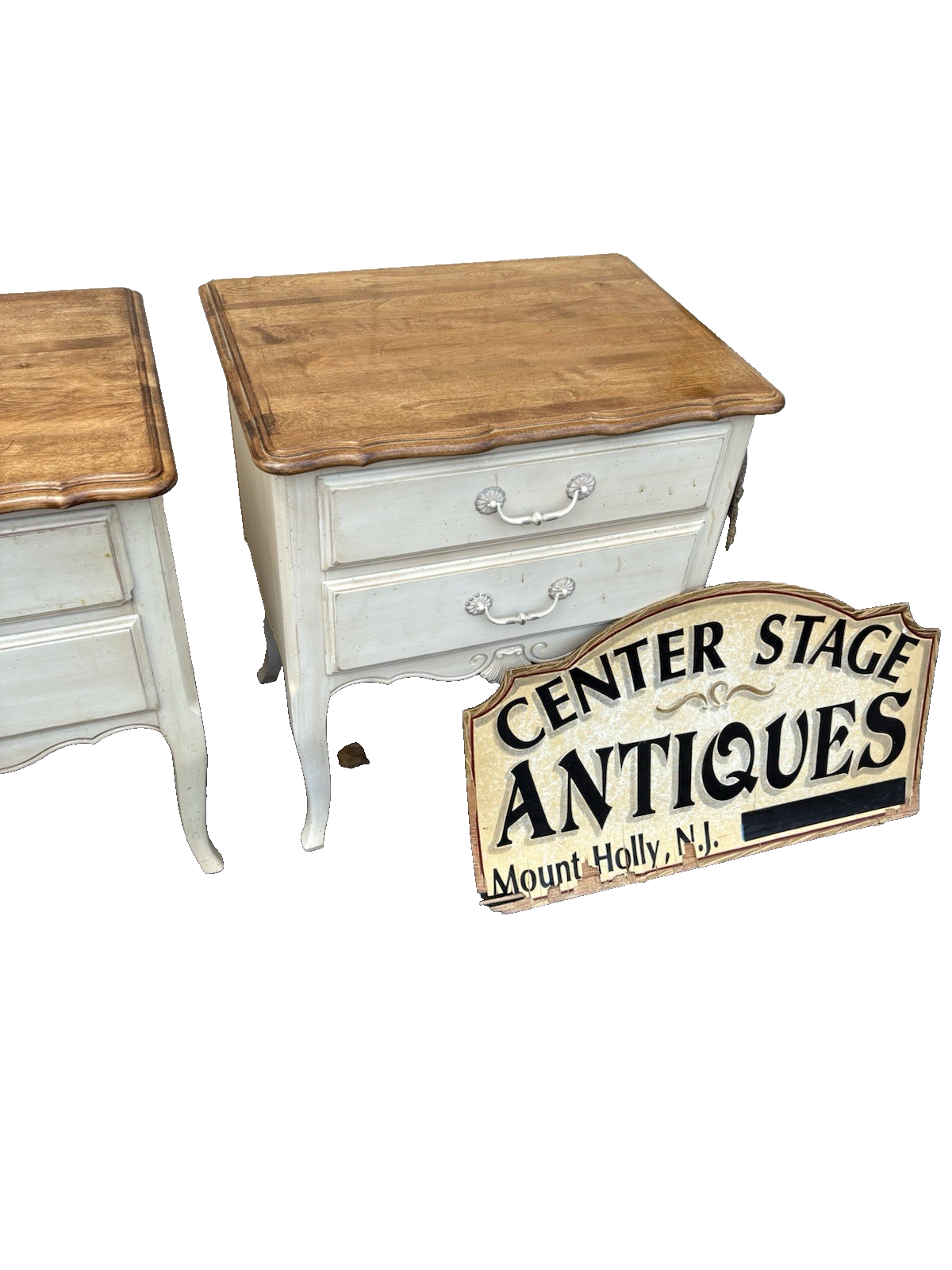 66785  Pair ETHAN ALLEN Decorator Nightstand End Table Stand s