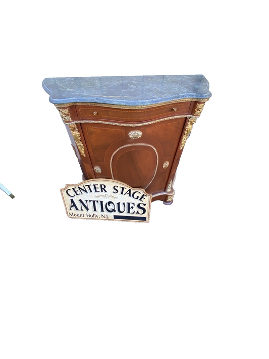 65106 Marble Top Figural Console Table Stand Sideboard Server