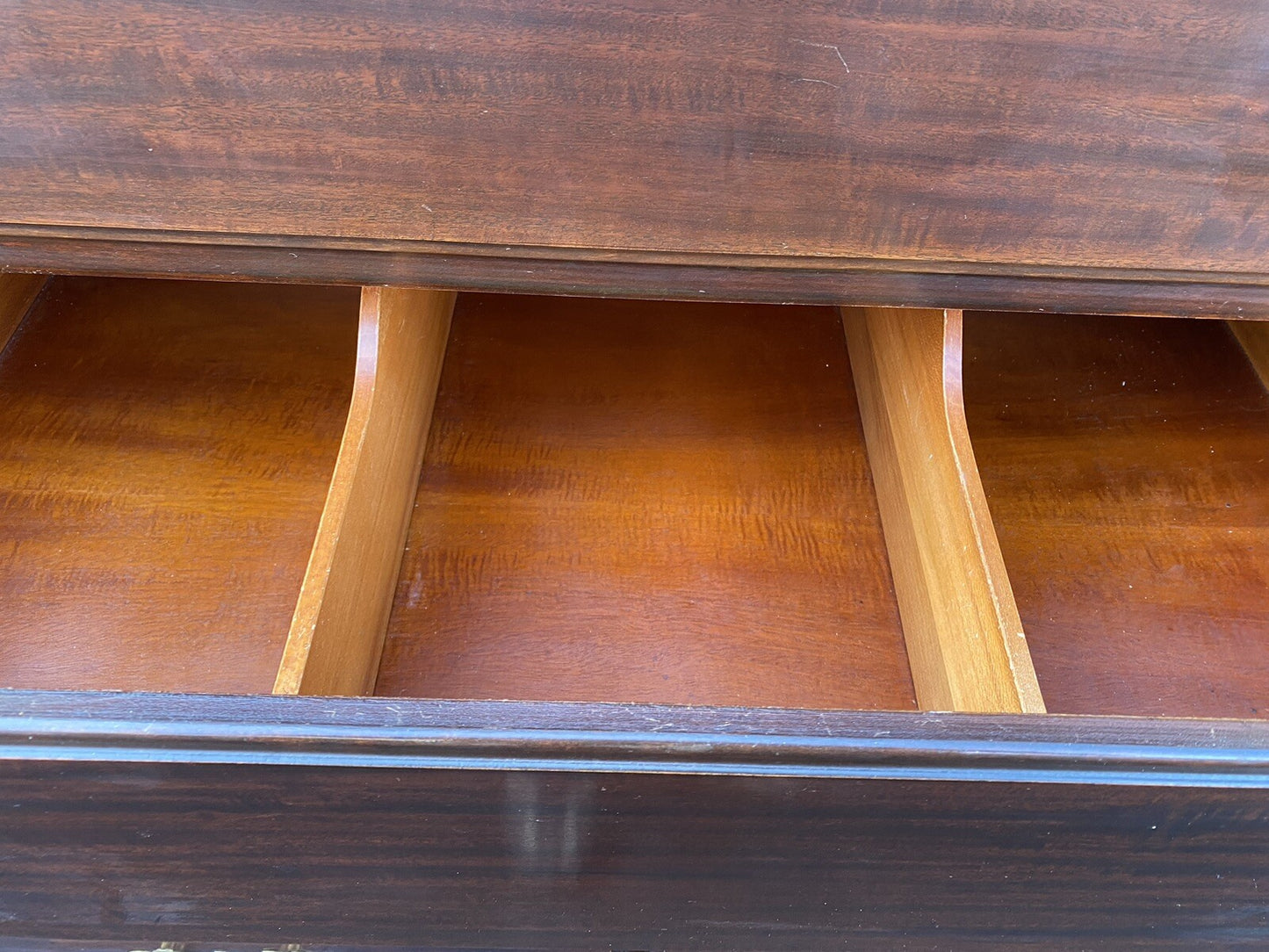 66361  Mahogany Van Sciver High Boy Dresser