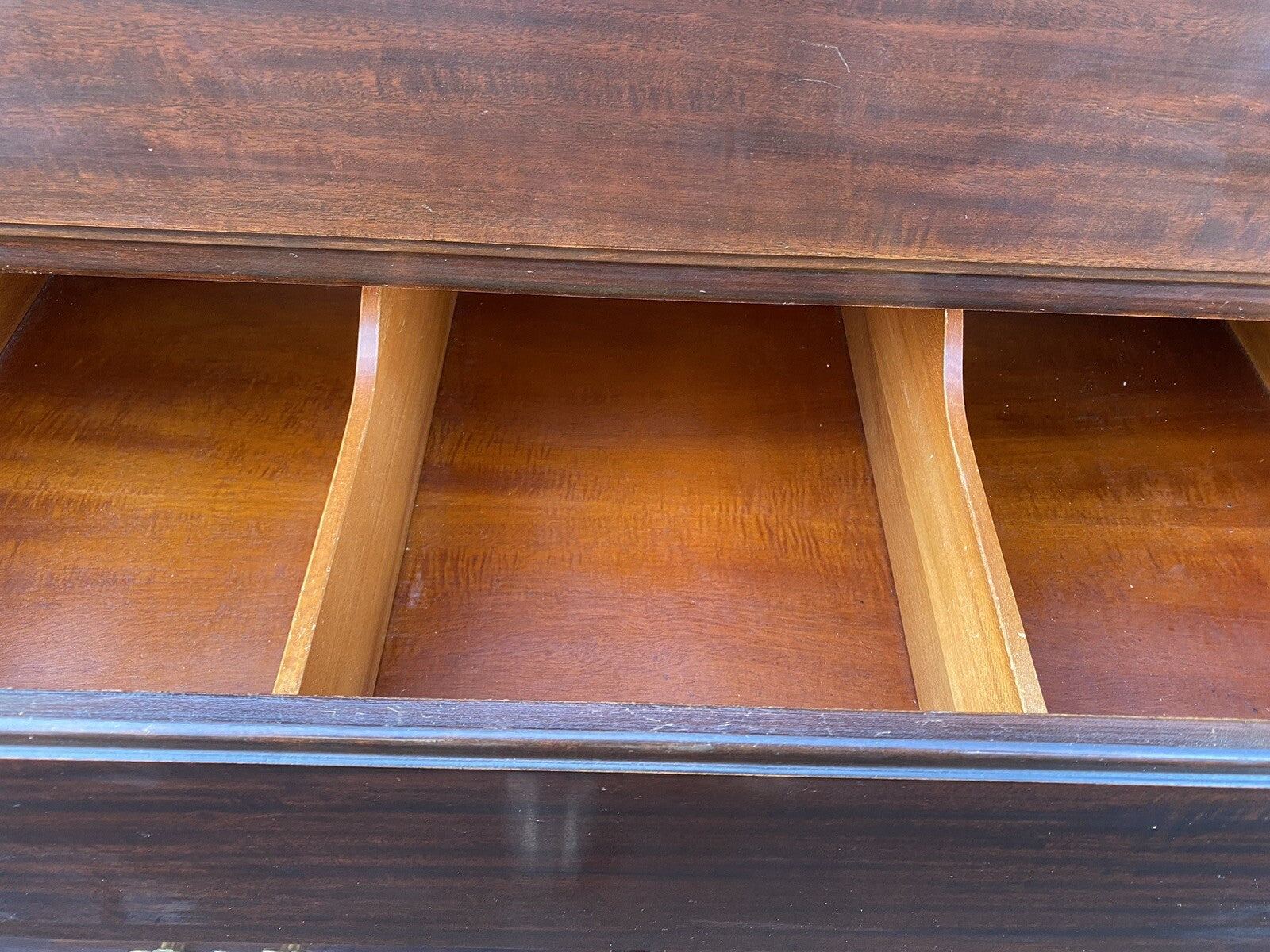 66361  Mahogany Van Sciver High Boy Dresser