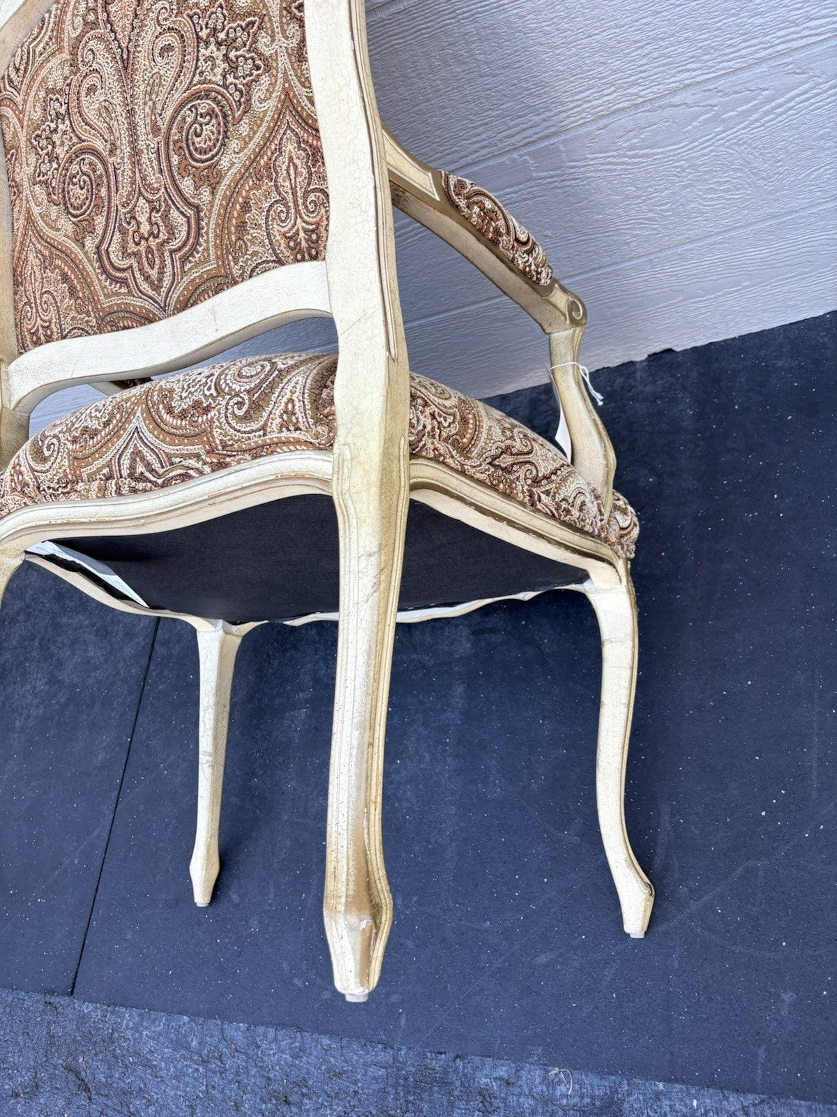 61829  Quality Floral Needlepoint Armchair Chair