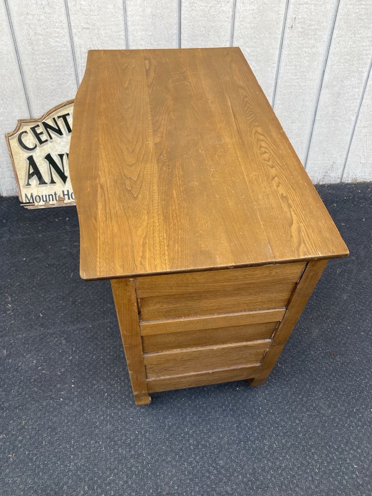 66602   Antique Victorian Oak Washstand Dresser Chest