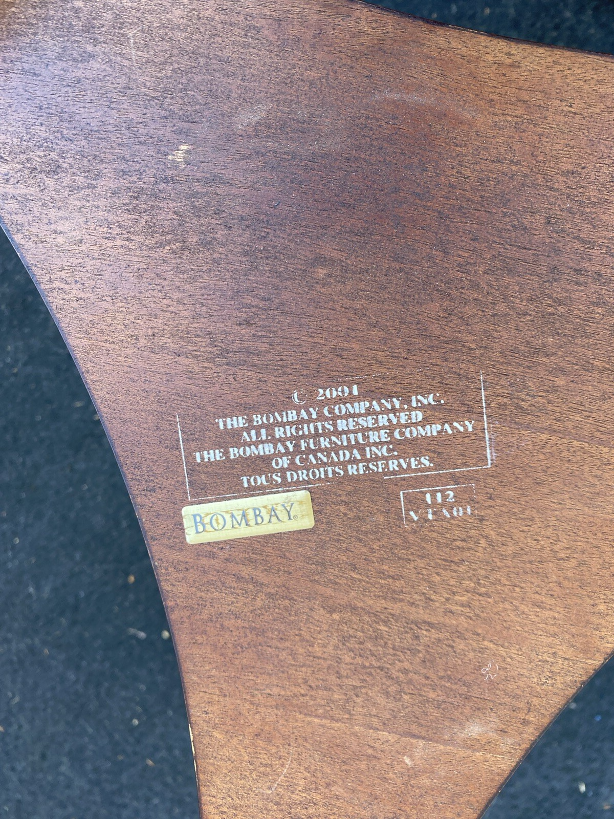 65383 Mahogany Swan Figure Lamp Table Stand