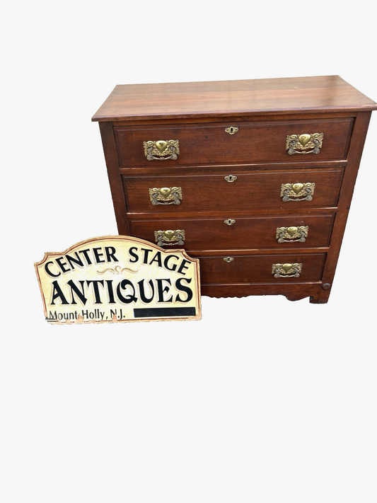 67002  Antique Victorian Mahogany  Dresser Chest
