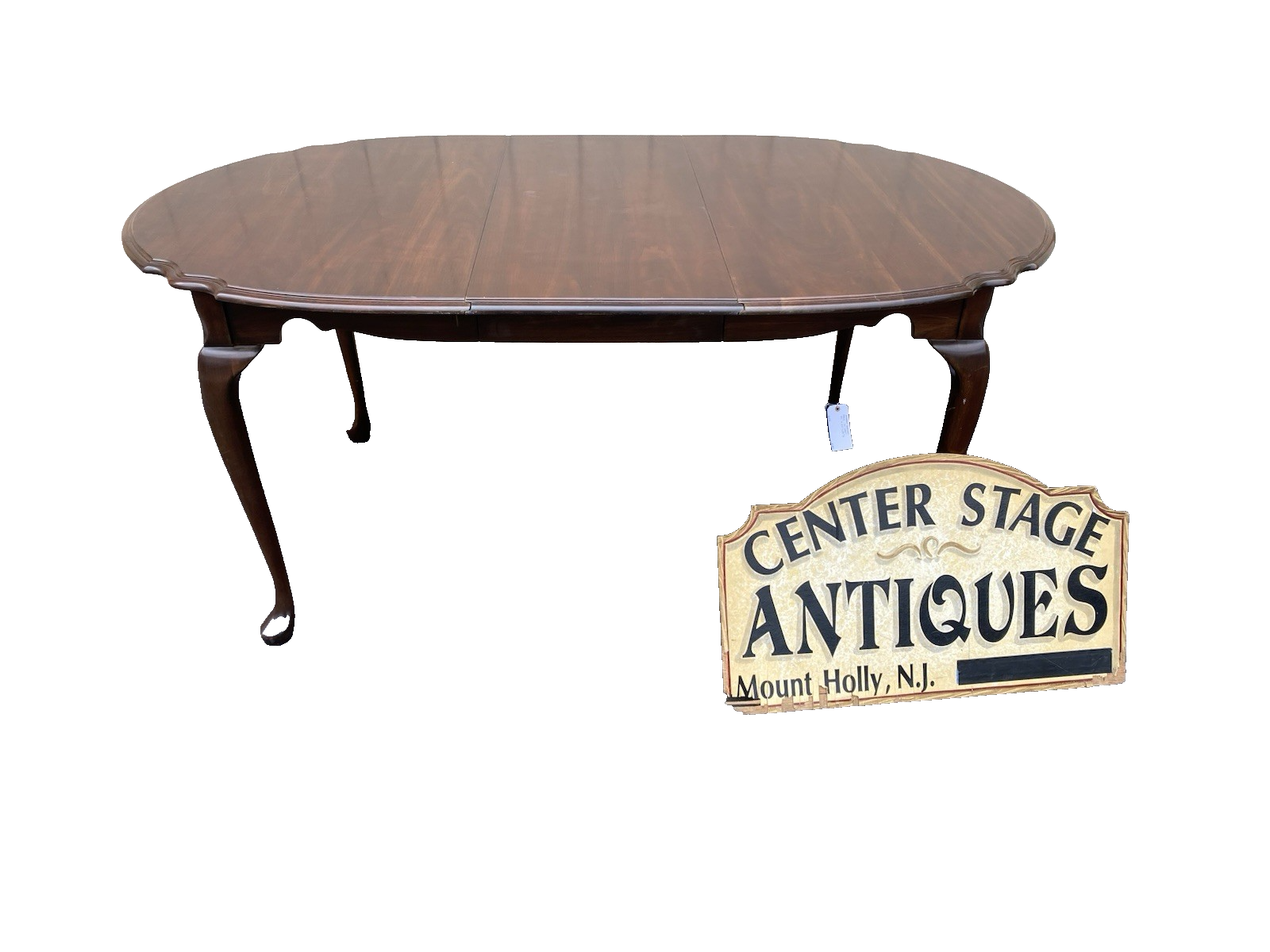 66516 Scalloped Cherry Dining Table with NO leafs Table Top 42" x 52"