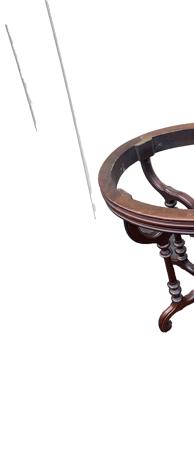 65475 Antique Victorian Marble Top Lamp Table Stand