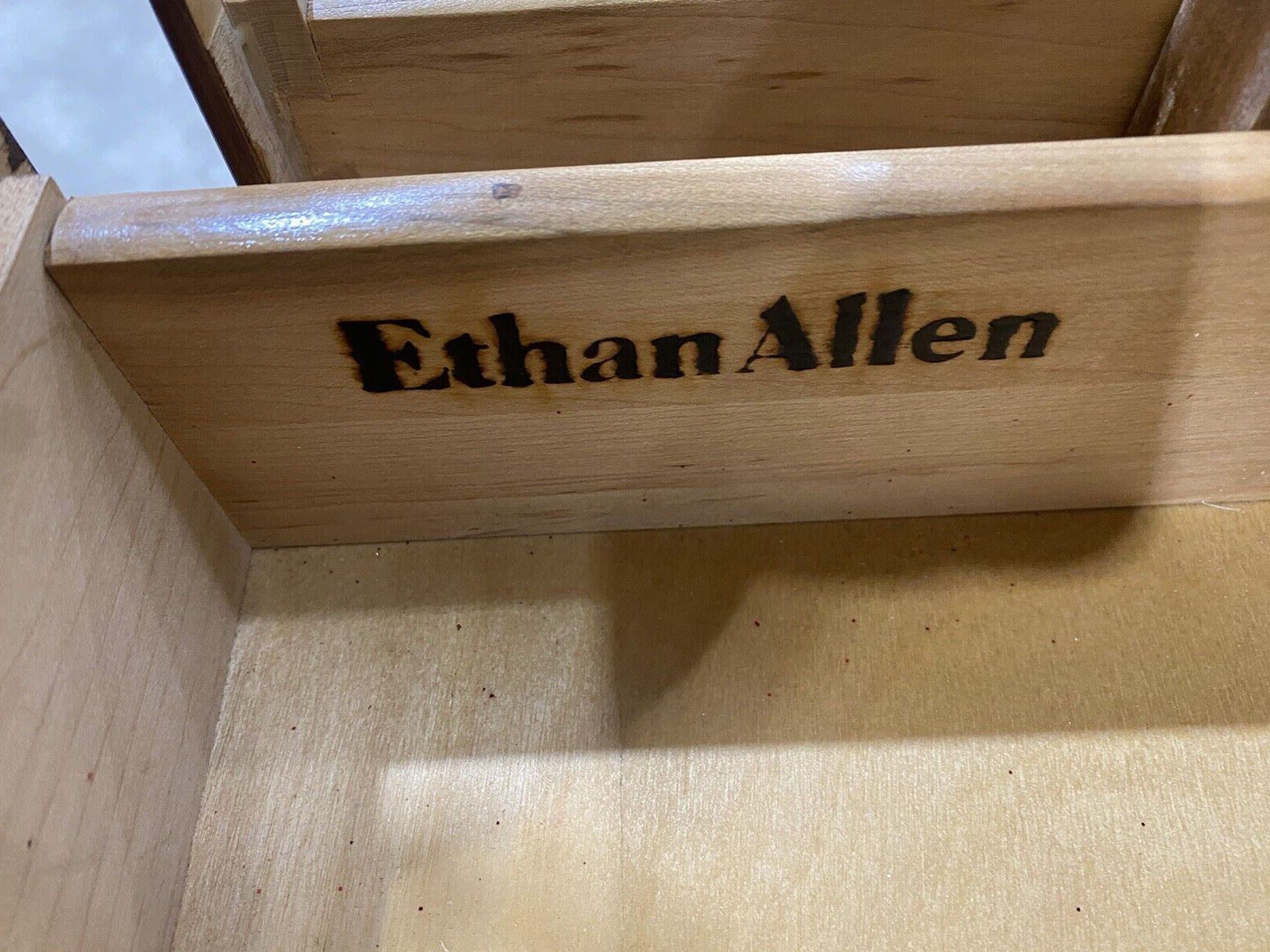 65682 Ethan Allen Secretary Desk with Bookcase Top