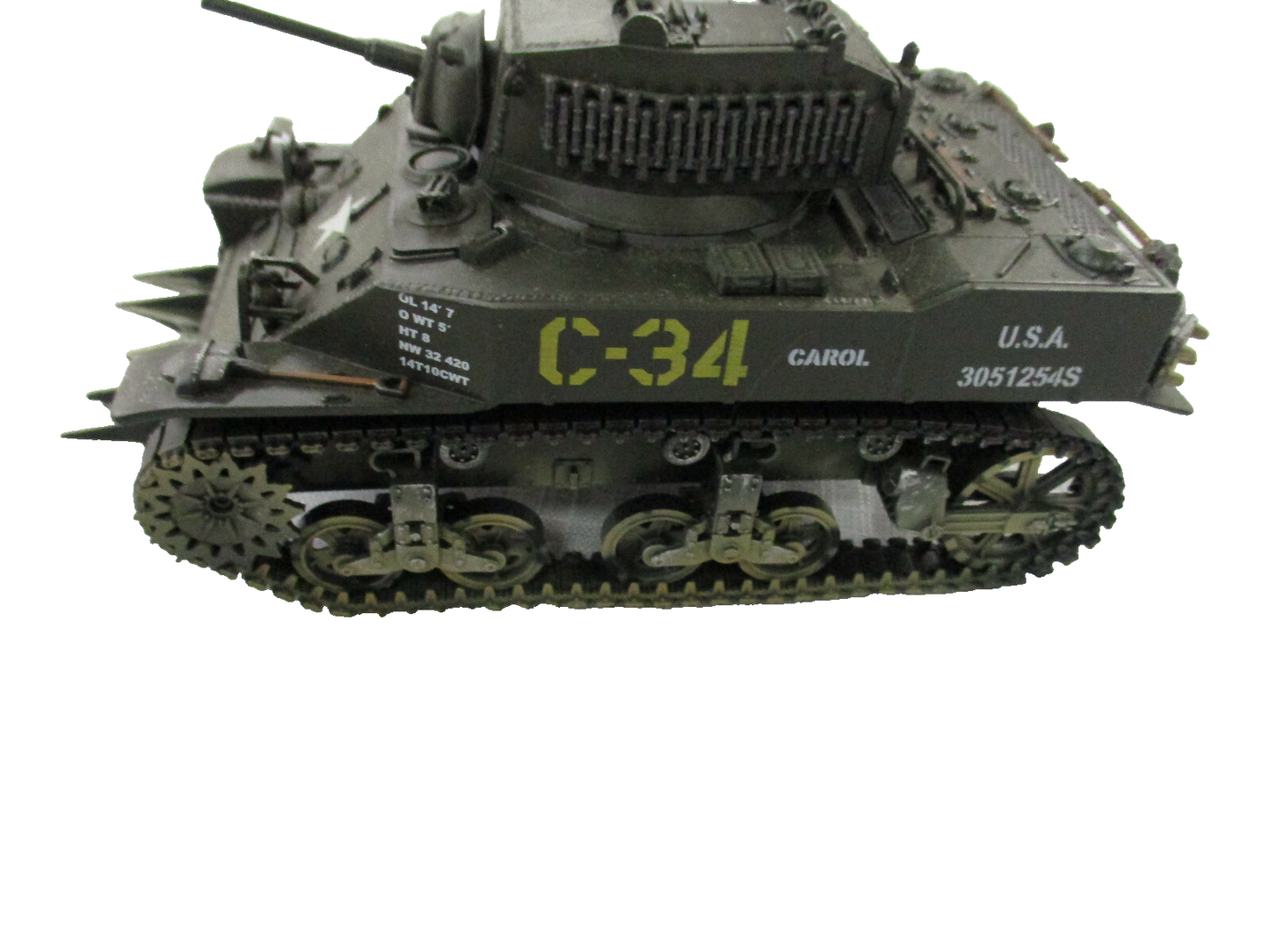 ES70 UNIMAX Forces of Valor Tank US Stuart C-34 Tank Military Tank