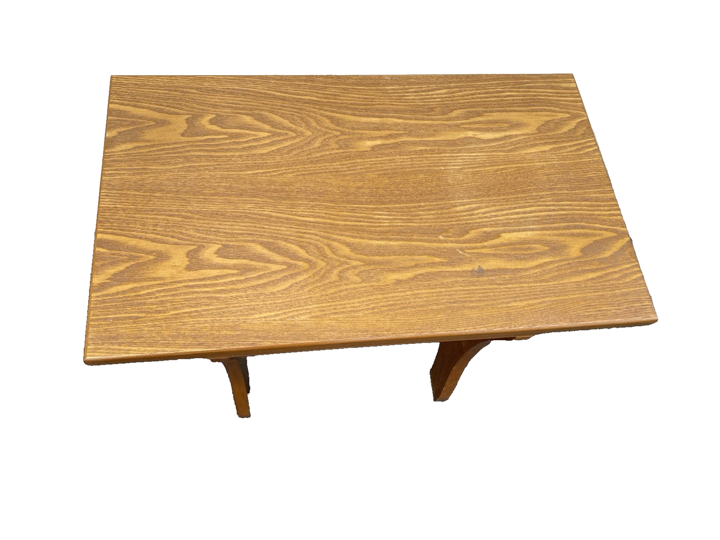 66601   Solid Oak  Footstool Bench Stool