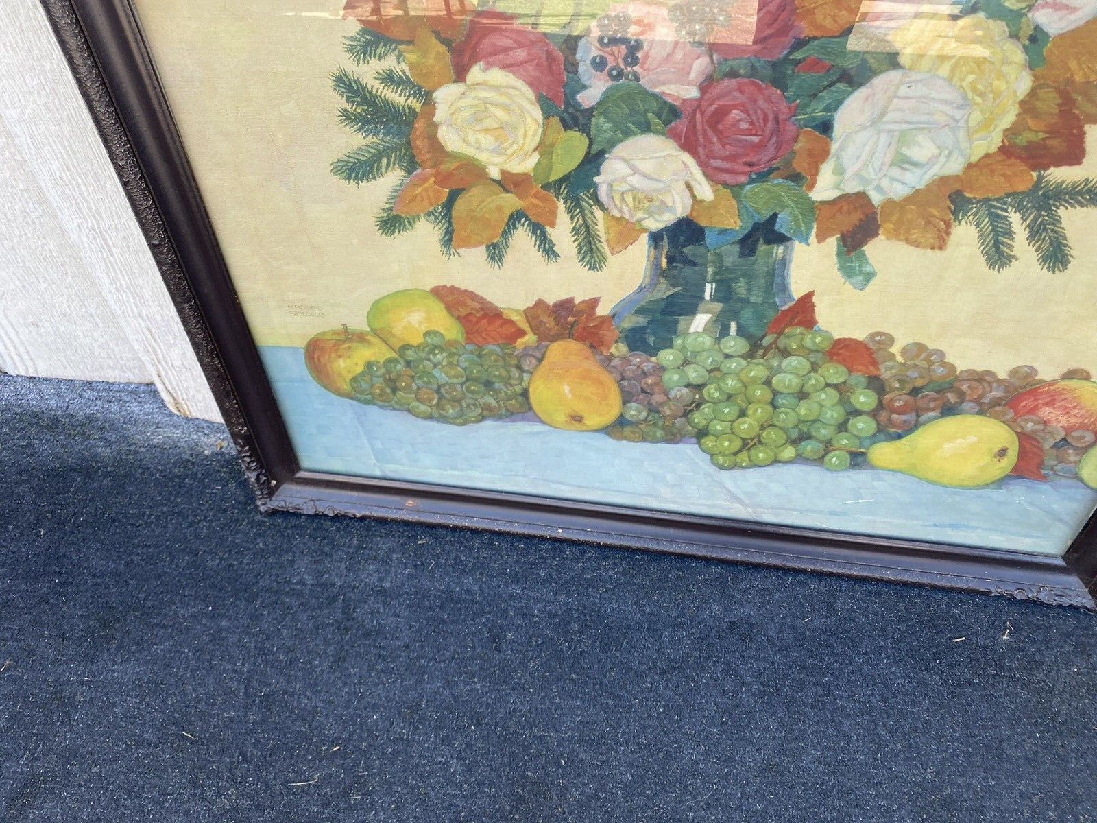 00001 Oil Painting?? Water Color ?? on Paper Artist Signed FERDINAND SPIEGEL 13