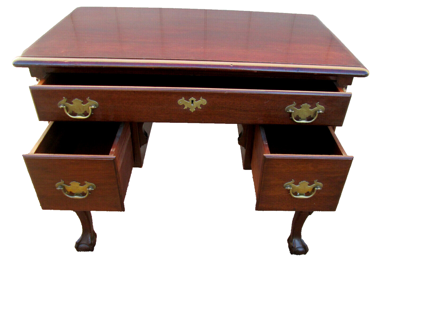 54083 MAHOGANY BALL AND CLAW FOOT LOWBOY SERVER DRESSER