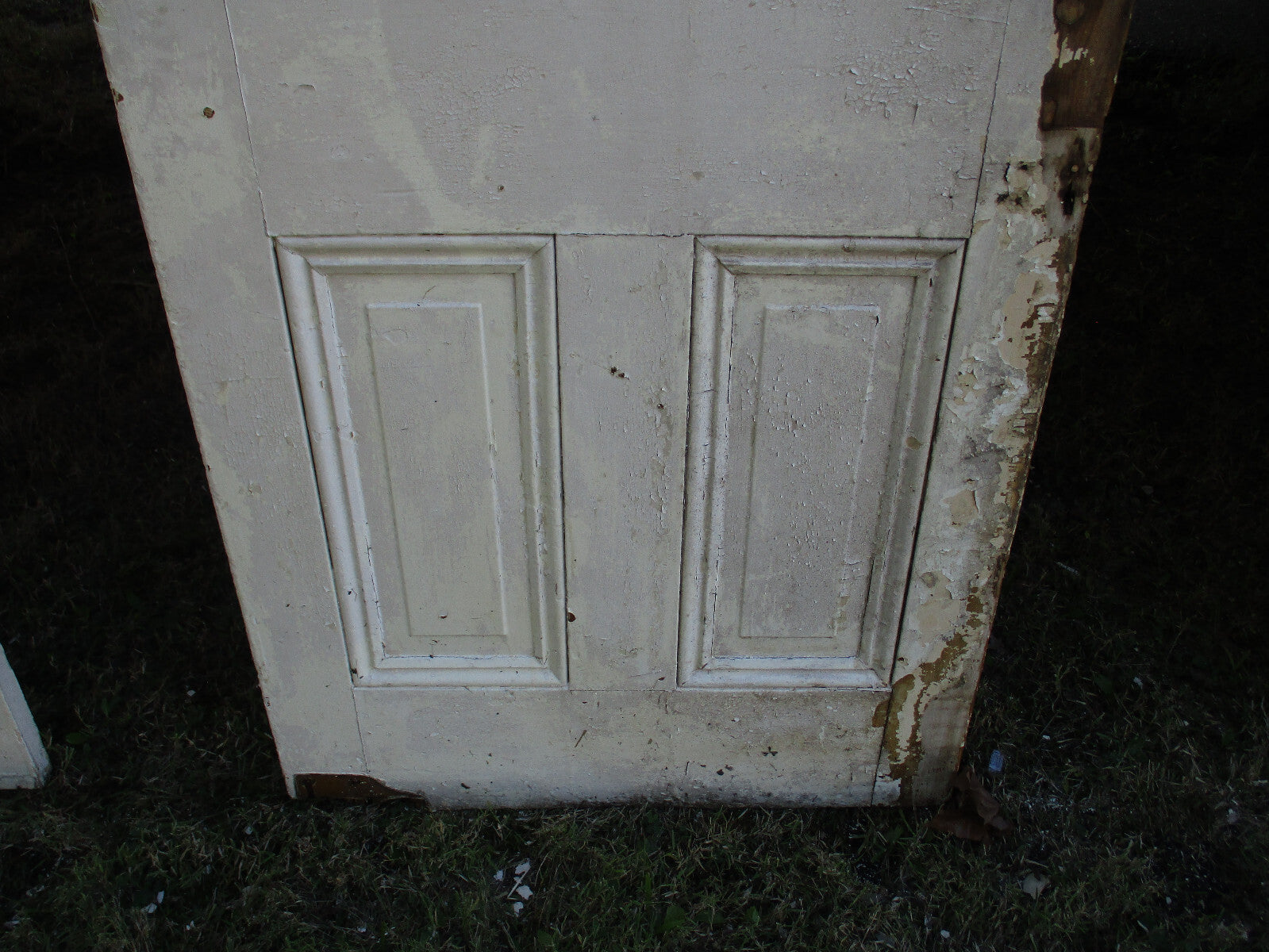 DOOR 08:    Antique  Raised Paneled Victorian Wood  Door 31" x 88 1/2"H