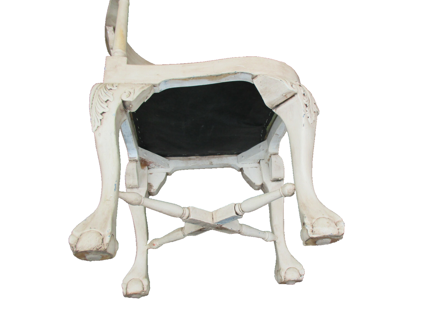 63183 Decorator Shabby Chippendale Corner Chair Chippendale Claw Feet