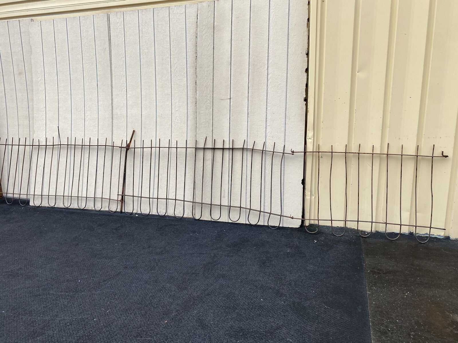 GARDEN 02:  20 feet  x 36" High  Victorian Wrought Iron Fencing Fence 3 sections