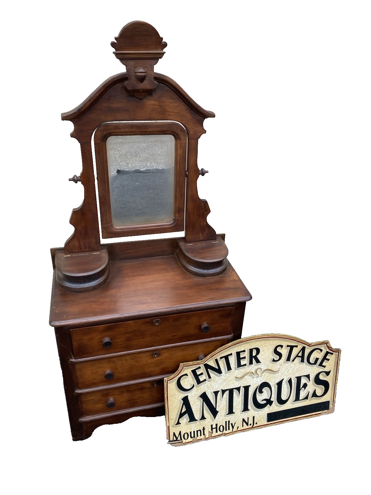 66492 Antique Victorian Salemans Sample Dresser Chest With Documentation Letter