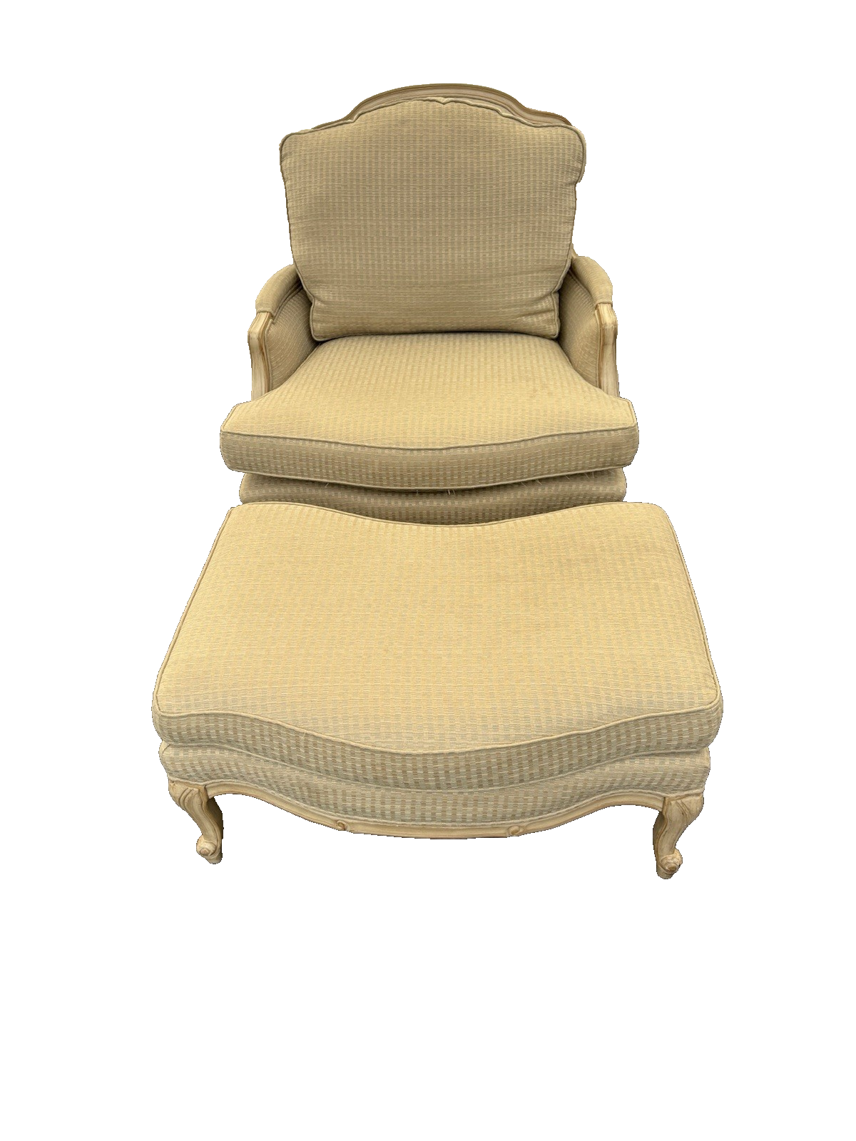 66694   CENTURY Furniture Louis XV Chair with  Stool