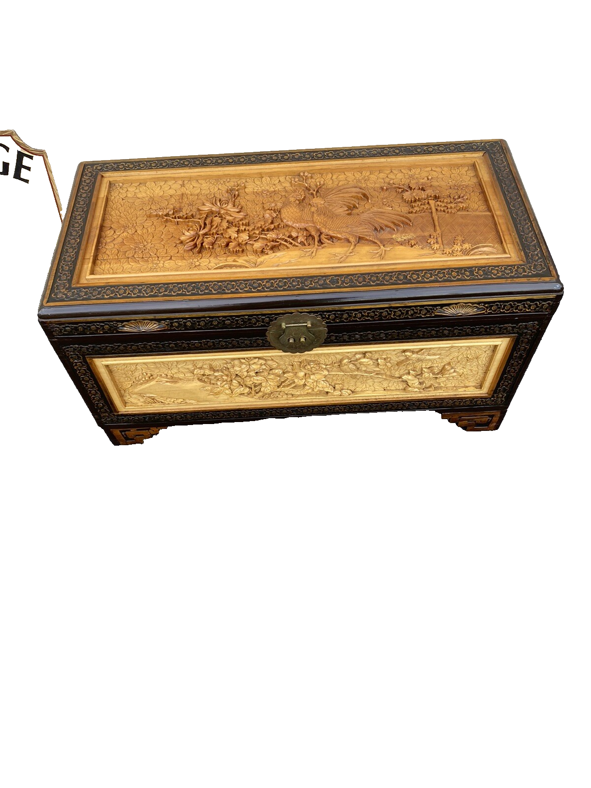 66158    Oriental Blanket Chest Storage Cabinet