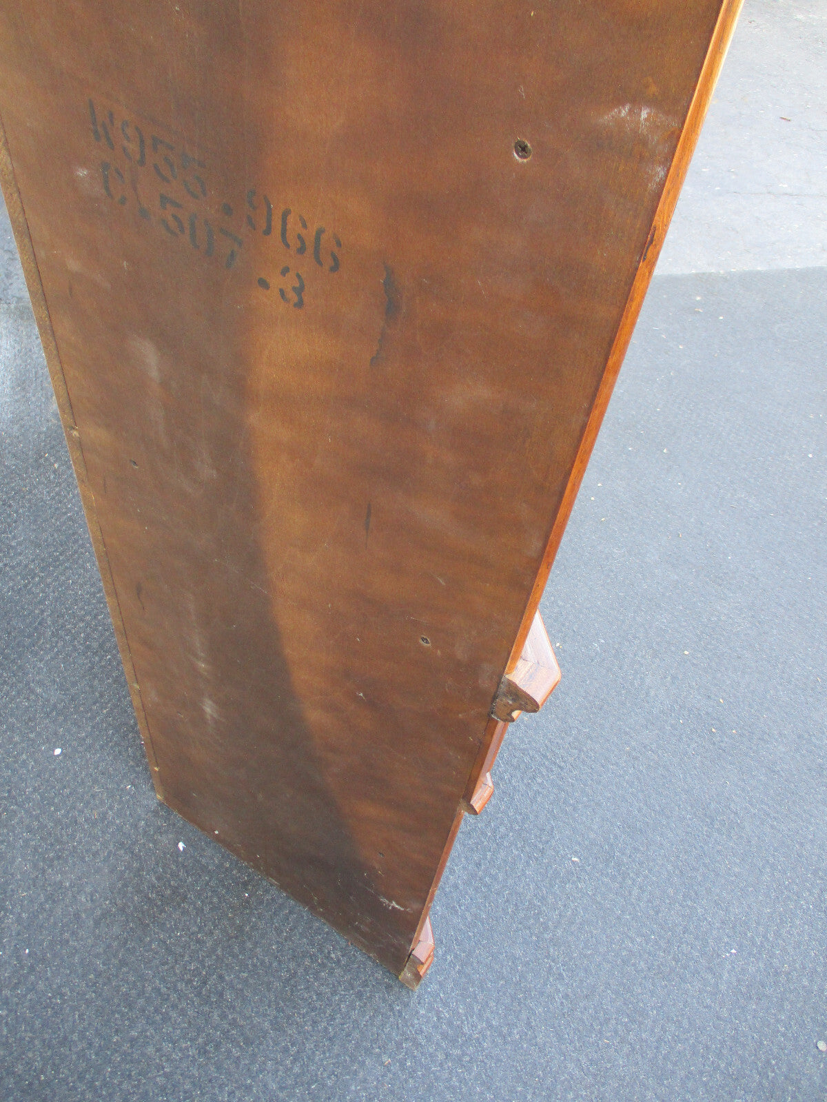 64338 Oak Corner Bookcase China Cabinet Curio with drawer