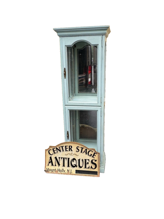 66687  Baby Blue Decorator JASPER Furniture Curio China Cabinet
