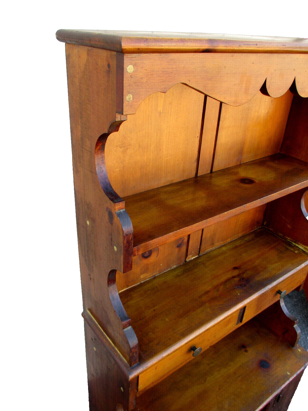 62992 Country Primitive Cubboard Cabinet Curio Bookcase Miniature Saleman Sample