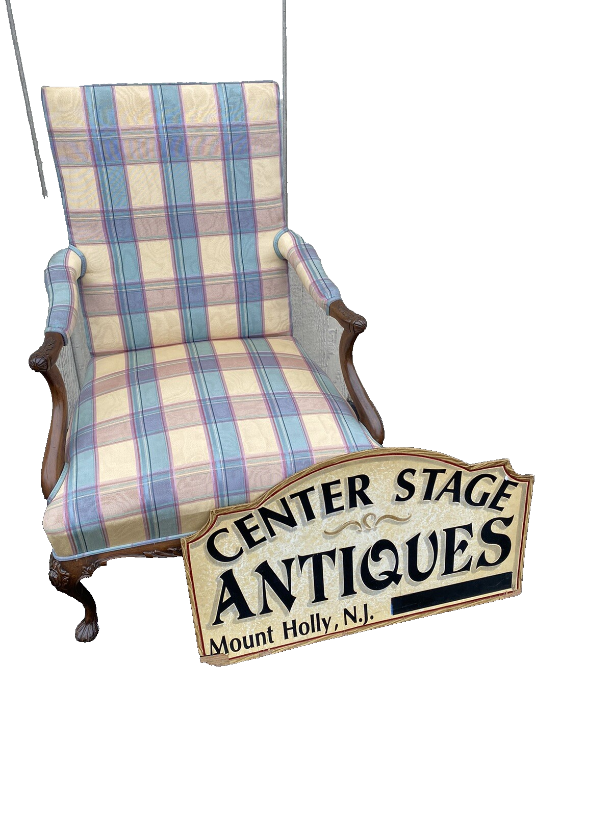 65907 Pair French Country Bergere Armchair Chair