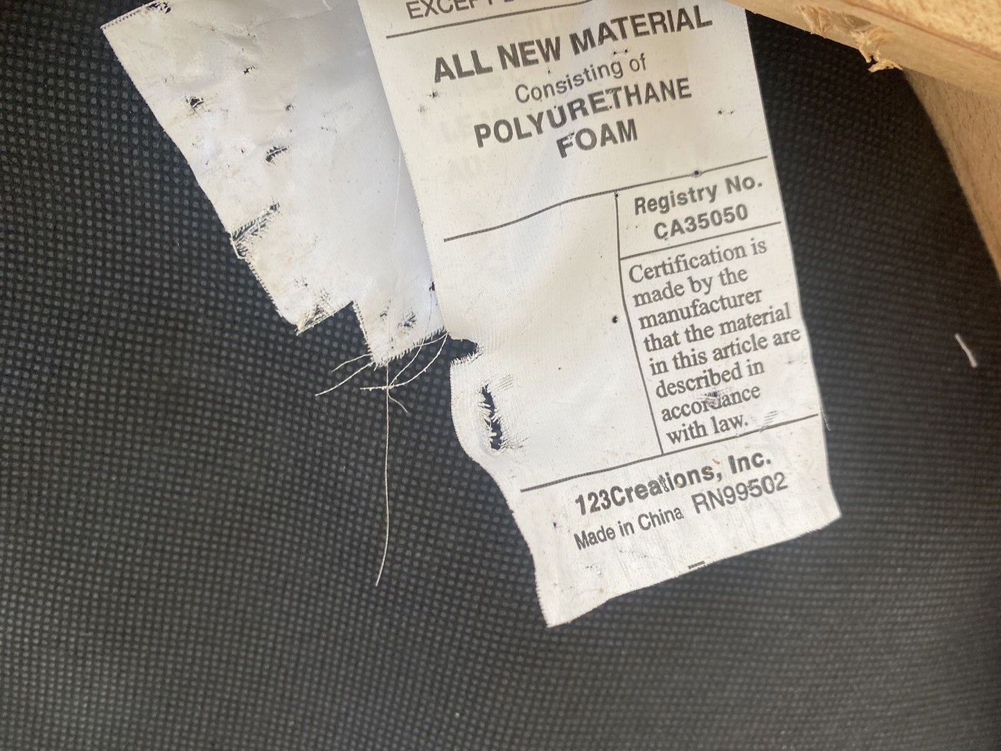 65012 Decorator Footstool Ottoman Bench