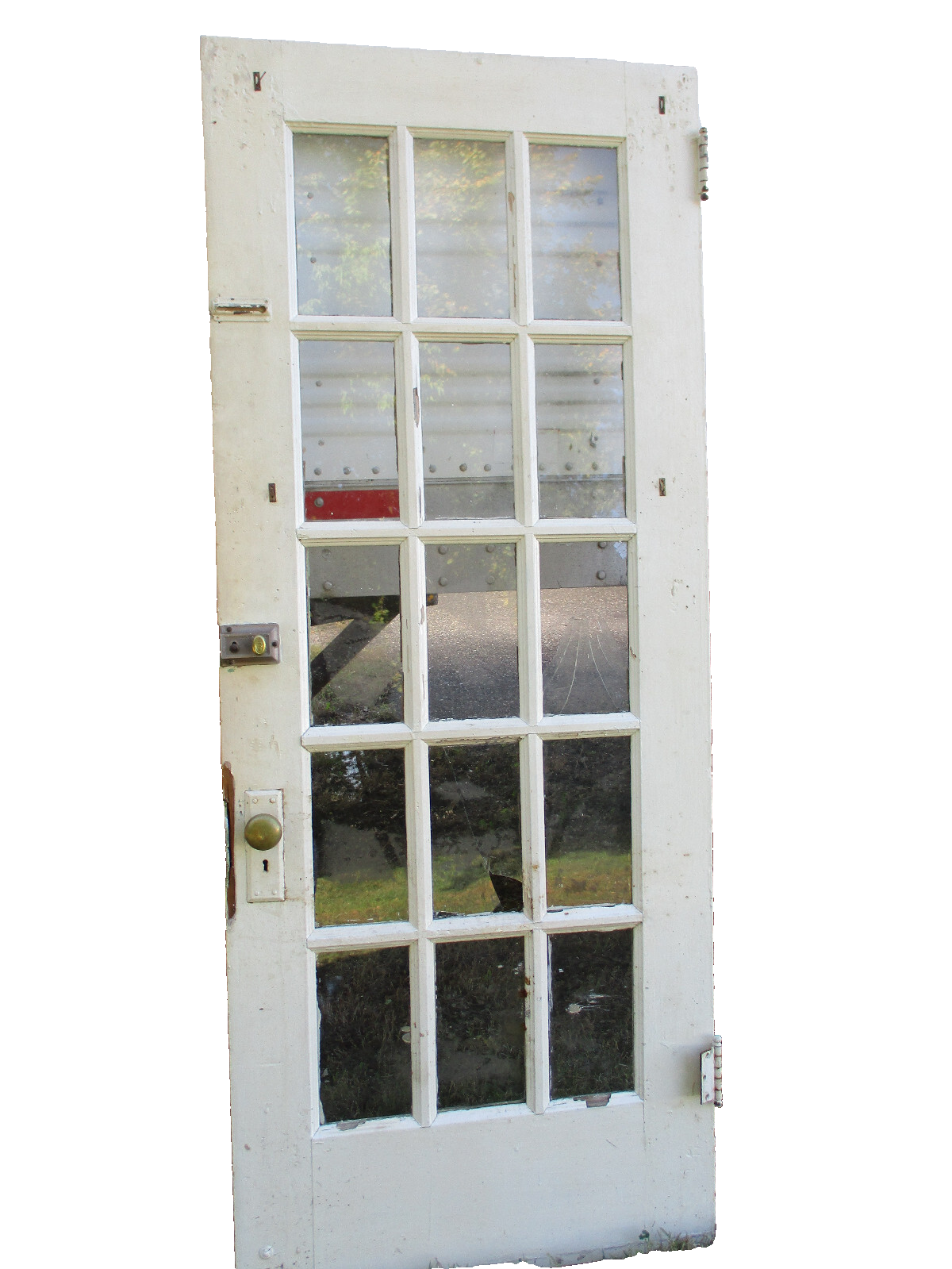 Door 02:     Antique Victorian Solid Wood Door  32 1/4" W  x 80"H