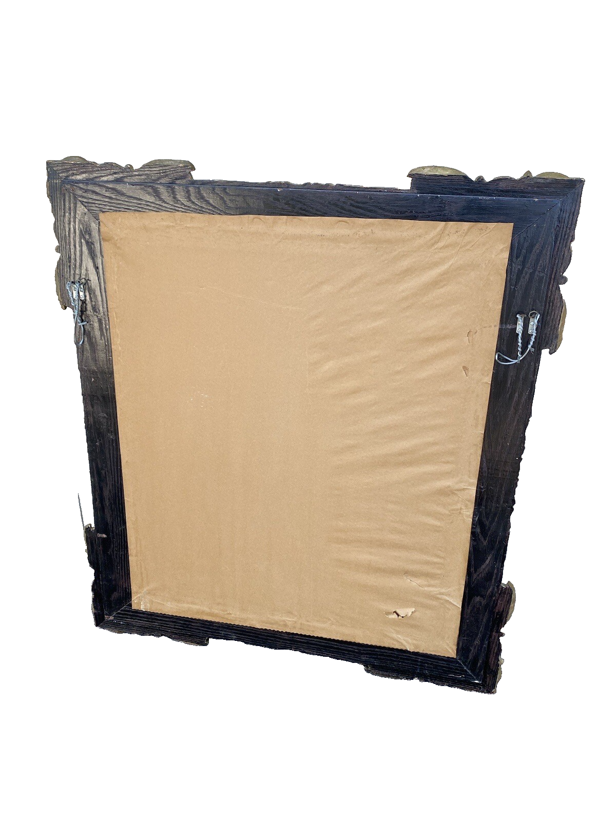 64893  Fancy Wood and Gesso Gold  Accent Mirror