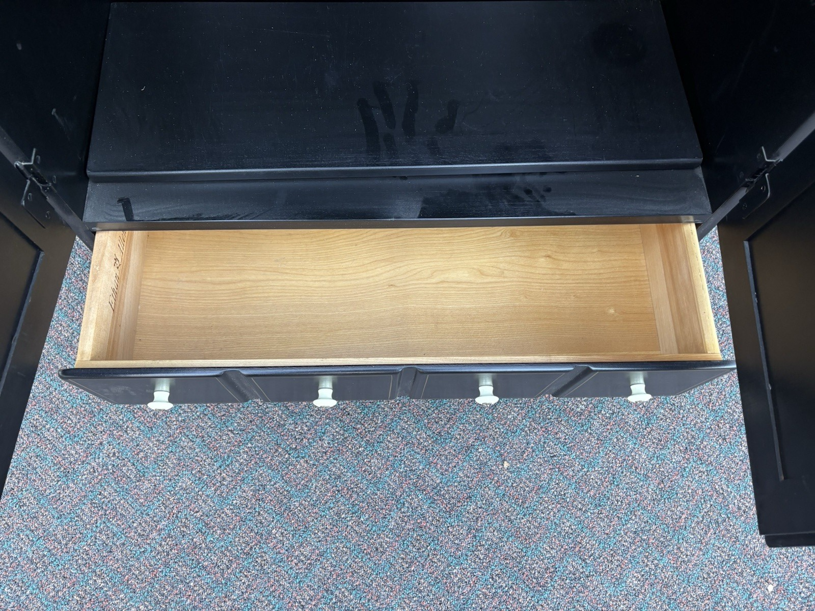 67128 ETHAN ALLEN Storage Cabinet Chest with Mirror