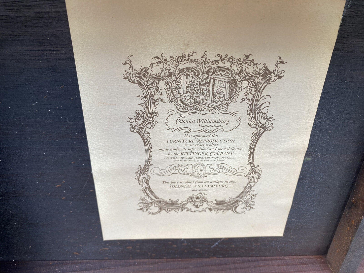 65736 C W KITTINGER Mahogany  Tea Table Lamp Table Stand