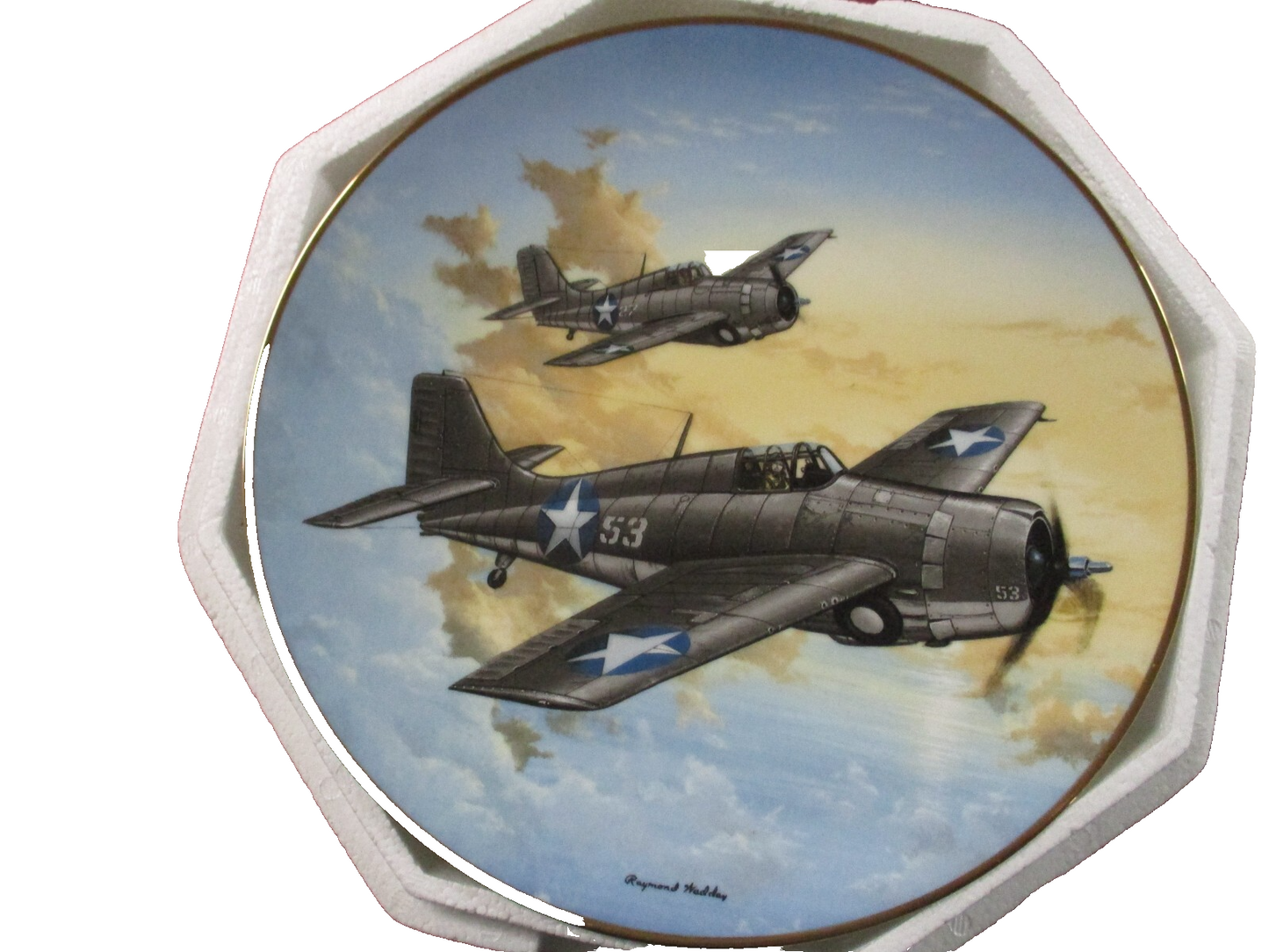 ES 03:      8 1/4"   3  Porcelaine Plates  Hamilton Collection Raymond Waddey