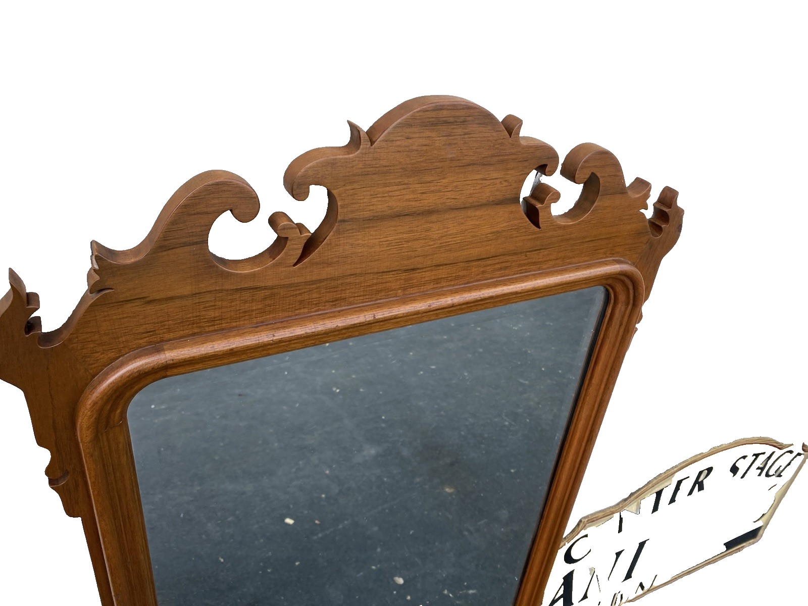 66496 Solid Cherry Chippendale Mirror