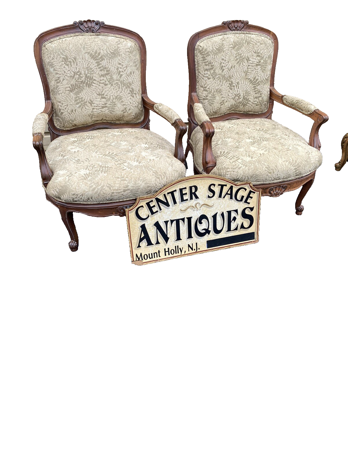 65776  Pair SAM MOORE Bergere Armchair Chair s