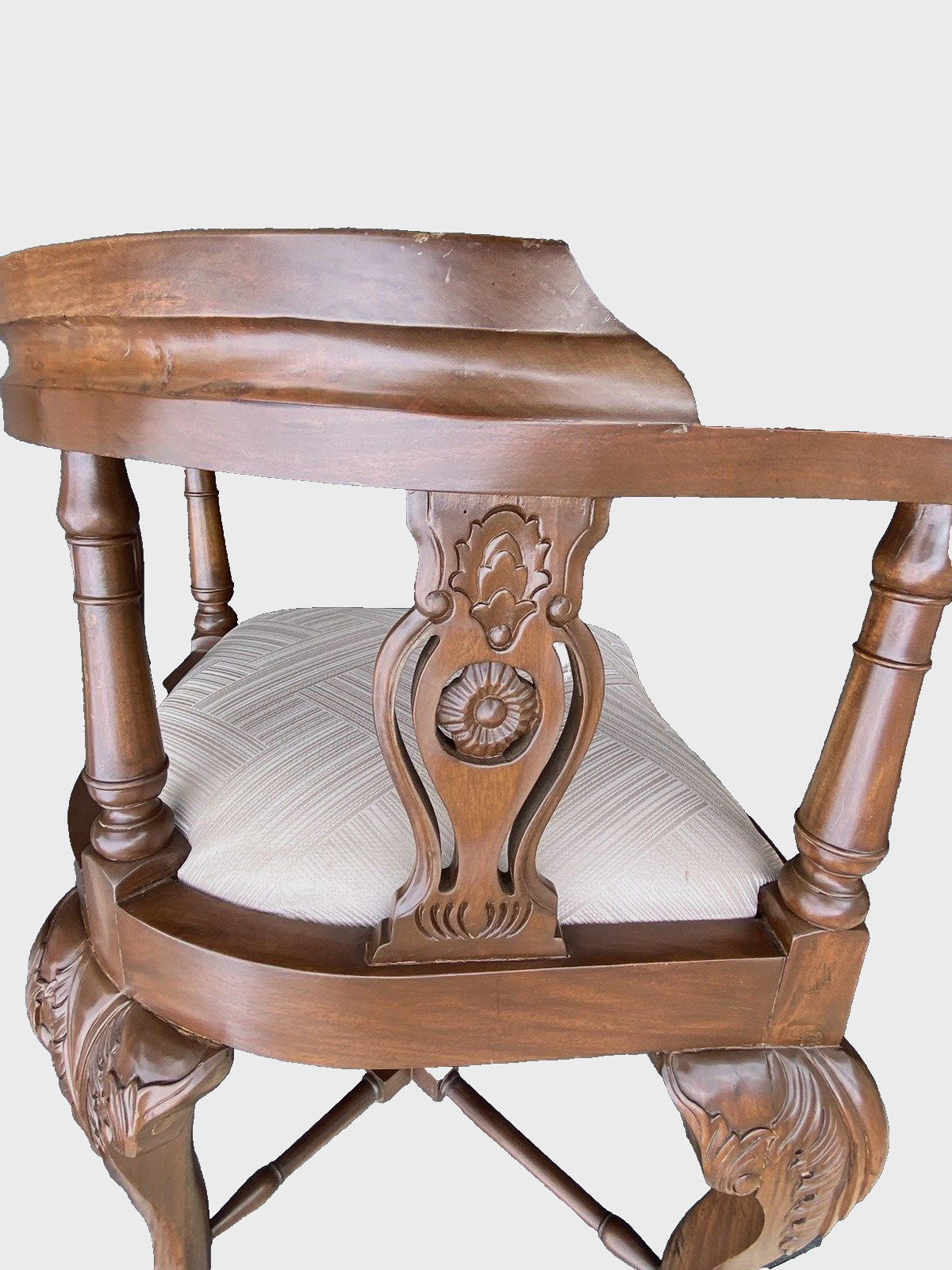 65853 Pair Mahogany Corner Chairs Chair s