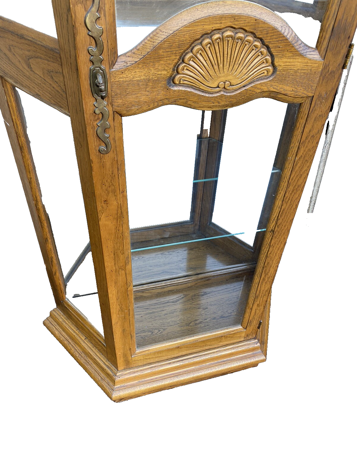 BN 12:    Oak Curio China Cabinet