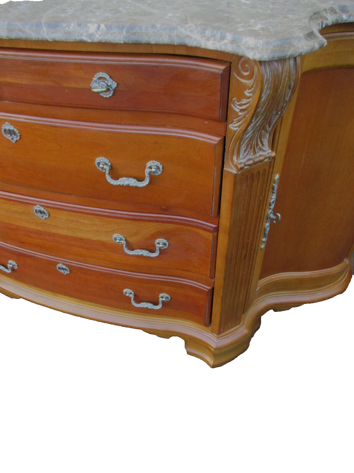 63952 Marble Top American DREW Sideboard Server Cabinet 