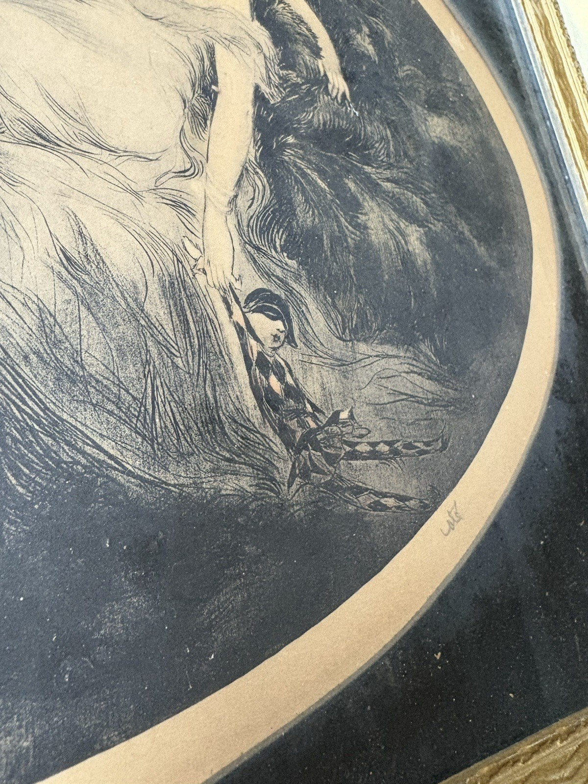 ART MS:      Deco Print French Dolls Cote'  Louis XV Style Picture