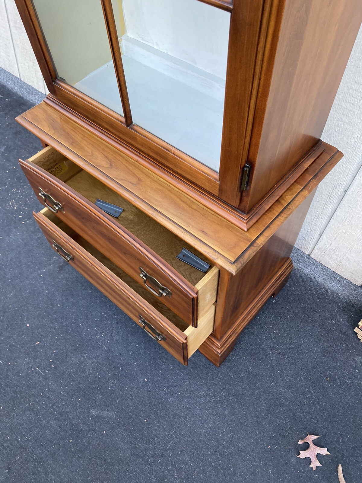 65957   Solid Cherry STATTON Centennial Furniture Curio Cabinet