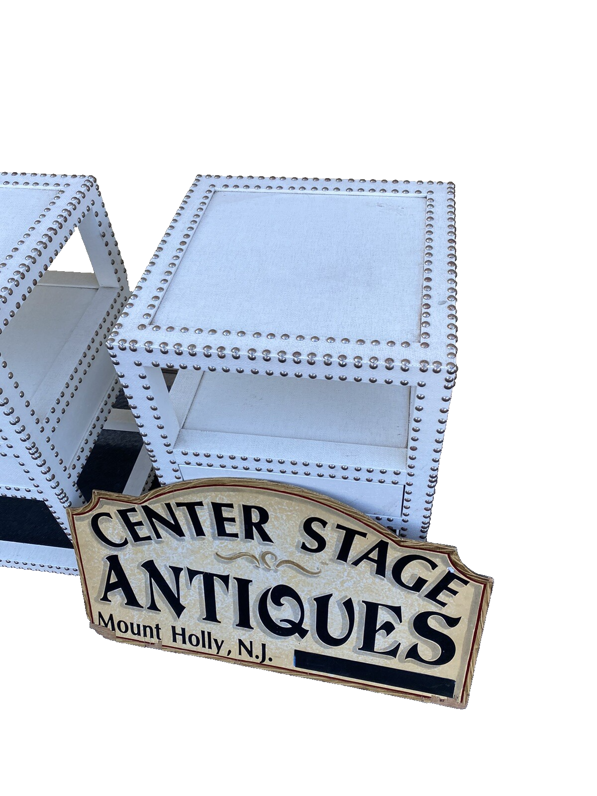 65680 Pair Decorator Modern Nightstand End Table Stand