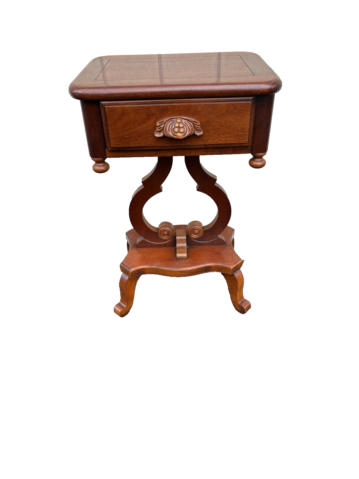 66726  DIXIE Furniture Mahogany Nightstand End Table Stand
