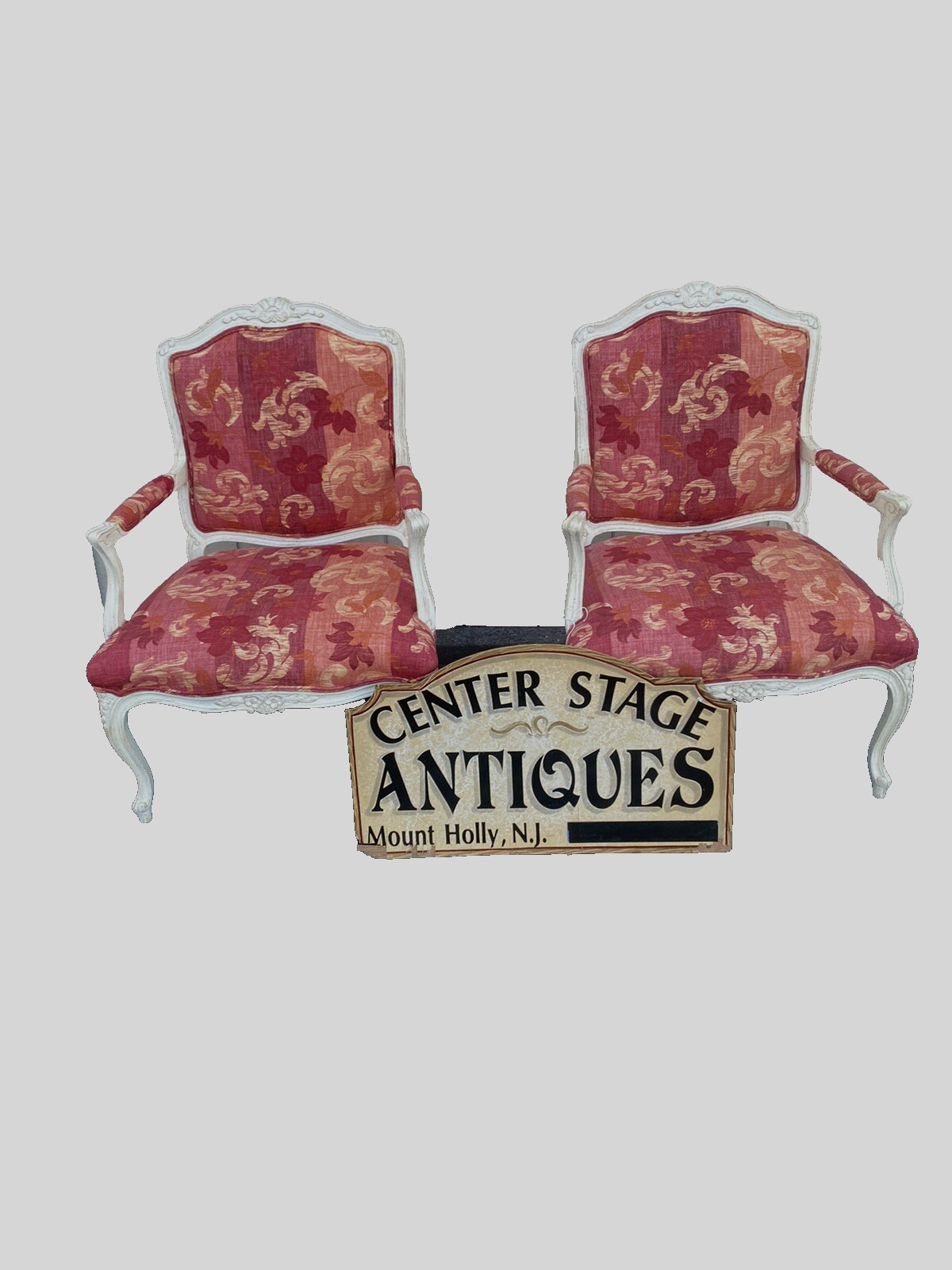 66230   Pair Louis XV Bergere Armchair Chair s Factory Finish